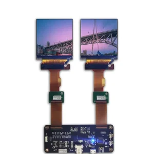 2.9 Inch 2k TFT Lcd Module Dual Screen 1440×1440 120Hz 1440p 40 Pins DP to MIPI Controller Board LCD Display for VR AR