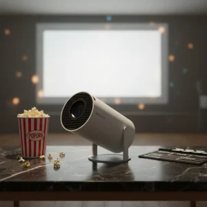 200 Lumens Mini Projector HY300 Pro Smart Android 11 Home Cinema 4K Supported Dual WiFi Portable Outdoor Built-In Speakers New
