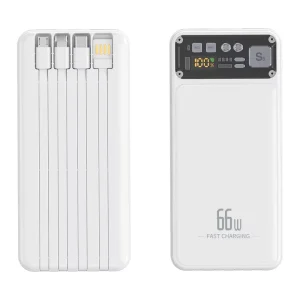 20000Mah High Capacity 22.5W Fast Charging LED Display Micro USB Type-C Output Interface Li Polymar Battery Portable Power Bank