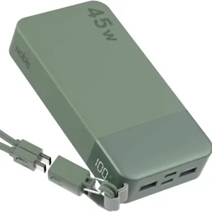 20000mAh Portable Charger 45W Power Bank with USB C Cables Travel PD Fast Charging Battery Pack for iPhone Google Galaxy Series