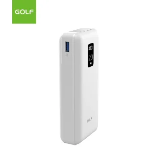 20000mAh Portable Smart Phone Charger Power Bank LCD Digital Display Fast Charging Built in Cable Micro USB Input