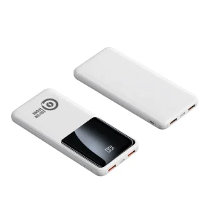20000mAh Ultra Slim Portable Power Bank 22.5W PD Fast Charging GaN Tech LED Display Li Polymer Dual USB Type C for iPhone