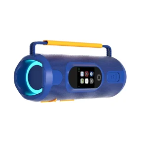 20W Smart Touch Screen Bluetooth Speaker Portable Wireless Stereo Speaker IPX5 Waterproof LED Display FM Radio USB AUX