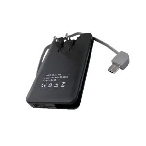 20W Ultra Thin Portable Charger with Retractable Cable Dual Port Fast Charging OEM ODM Customization