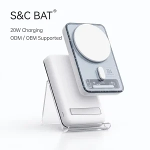 20W Wireless Charging 10000mAh Portable Power Bank Quick Charge Ultra Slim Design Transparent Front Shell Type-C Interfaces