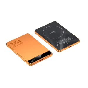 Ultra-Thin Large-Capacity Magnetic Wireless Charging Station, 20W Fast Charging, 10000mA, Alloy, LED Display, Custom Logo