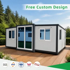 20ft Modern Doublewing Expandable 2 Bedroom Luxury Container House for Villa Camp Hotel and Emergency Shelter