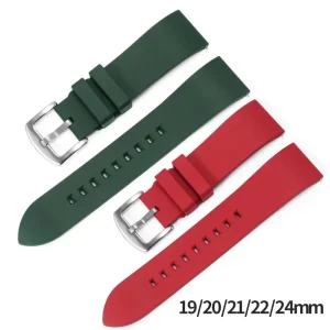 20mm 22mm 24mm Silicone Watch Strap Straight End Sport Smart Watch Replacement Band for Men Custom OEM ODM