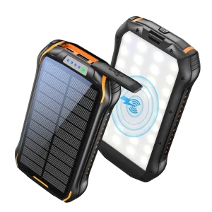 20W Wireless Charger, Fast-Charging 26,800mAh Wireless Power Bank with LED Light for Smartphones and iPads, 5 Devices