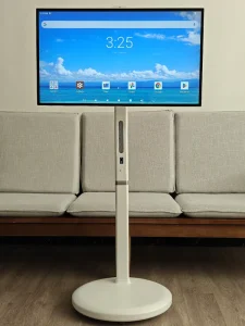 21.5 24 27 32 Inch Android Movable 4K Smart Portable TV with 1300w Camera and Microphone Indoor Wireless LCD Display