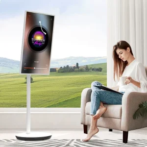 21.5 24 27 Inch Live Interactive Android Smart Touch Screen Wireless Monitor 4K Portable TV Rotate Adjustable for Retail Store