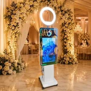 21.5/32″ LCD Touch Screen Photo Booth Kiosk DSLR Camera Selfie Mirror Photo Booth Machine for Wedding Event Rental