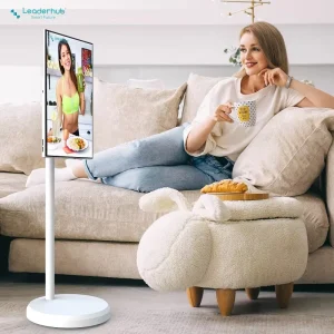 21.5 Inch Incell Rotate Smart Screen with 6000mAh Battery & 2.4 5GHz Wi Fi for Trade Show Exhibits