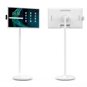21.5 Inch Portable Smart TV Screen Free Standing In-Cell Touch Screen Smart Android Wireless LCD Display With Built-In Battery