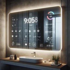 21.5 Inch Smart Mirror Touch Screen Display with Android System AI Beauty and Fitness Application