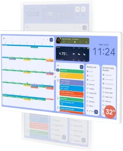 21.5 Inch Smart WiFi LCD Digital Wall Calendar Touch Screen Display 1080P 4K Interactive Whiteboard with 1 Year Warranty
