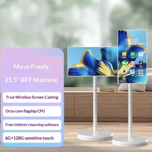 21.5 inch Floor Standing Smart Touch Interactive Heart Screen Live Advertising Machine for Supermarkets