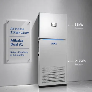 21kWh Integrated Home Battery Storage System 11kW Hybrid Inverter MPPT Solar Charge Controller Pure Sine Wave UPS Wall Mounted