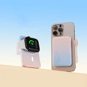 New Cross-Border 3-in-1 22.5W Wireless Magnetic Fast-Charging Power Bank, 10000mAh Lithium Polymer Battery, PVC Material