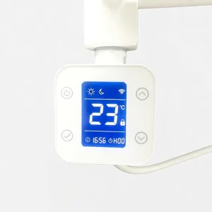 220V Round Tube Smart WiFi Thermostat Controller APP Temperature Timer Switch for Electric Heated Towel Rail