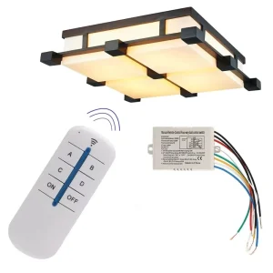 220V Wireless Remote Control Switch 4 Channel 10A Smart Home Lighting Controller RF Relay Module