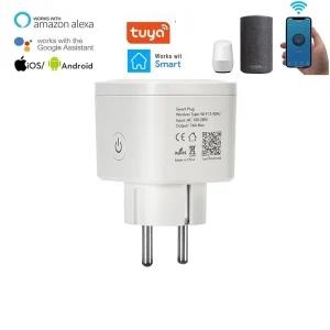 220V Wireless Wifi Smart Power Plug Energy Monitor Google Home Alexa Tuya APP Tuya WIFI EU Mini Wireless Wifi Smart Plug Socket