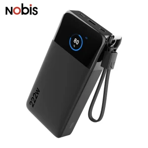 222W Super Fast Charging 25000mAh High Capacity Phone Laptop Portable Power Bank with Smart Digital Display & APP Control