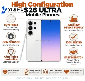 22G+2TB New Arrival S26 Ultra 5G LTE CDMA Smartphone 108MP Camera Dual SIM 7.3 Inch Unlocked HD LED Android 15 Global