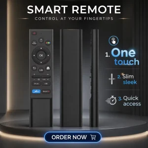22Keys Voice Activated Smart TV Remote Control ABS Universal Replacement Controller for Android TV OEM ODM Custom JCXK