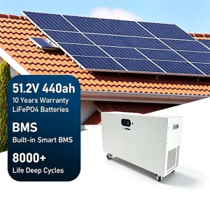 22kWh Long Lifespan Prismatic Lithium Batteries with Vertical Standing Lithium Solar Battery for Emergency UPS