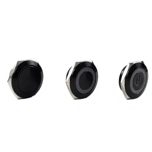 22mm 1NO Short Stroke Push Button Switch Stainless Steel Power Reset Switch Aluminum IP65 Level 12V 24V