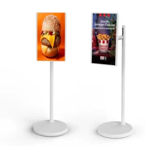 24 32 Inch Smart WIFI Touch Screen LCD Monitors Android 13 Wireless Smart TV Moveable Stand Display Digital Signage Displays
