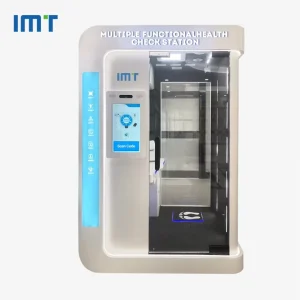 24 Hours Self Service Multi functional Ai Health Check Station System Smart Machine Health Cabin 21.5 inch Touchscreen Remote