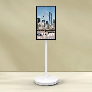 24 Inch Smart Portable Touch Display Floor Standing Smart Monitor LCD Touch Screen Indoor Android 12 Smart Interactive Displays