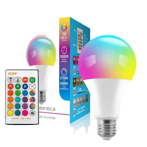 24-Key Control Remote LED Bulb RGBW E27 LED Smart Bulb LED Remote Control