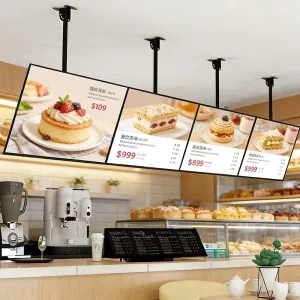 24.75 25.8 Inch Android Lcd Digital Signage Electronic Poster Advertising Smart Window Display Interactive Screen
