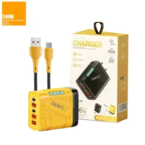 240W GaN Fast Charger 5 Port (3PD+2QC) USB C Wall Charge for Laptop Phone Tablet Fast Charging PD3.1 OEM ODM Available for 18 17