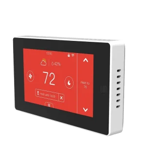 24V HVAC Programmable Square Smart Thermostat with WiFi and Zone Sensor Modern Design for Smart Heating System