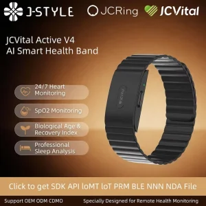 2501 SDK APL OEM ODM OEM Smart Monitor Bracelet with 24H HR Sensor Health Tracker Stress Recovery and AI Insights