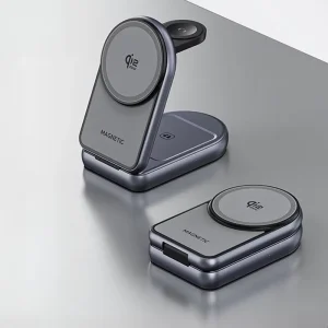 3-in-1 Foldable Wireless Charger, Ultra-Thin Portable 25W Super-Fast Wireless Charging Station