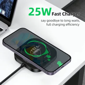 New Arrival 25W Magnetic Wireless Charger for Mobile Phones, Wireless Charging Pad