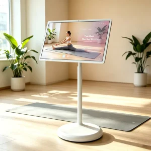 27 32 Inch Movable Rotatable Touch Screen Smart Floor Display Follow Me Bestie TV Multi scene for Fitness Home Entertainment
