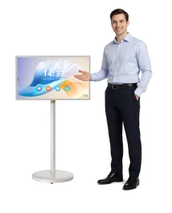 27 32 Inch Touch Screen Advertising Player 4K Digital Signage Indoor Elevator Portable Wireless Movable Display Poster