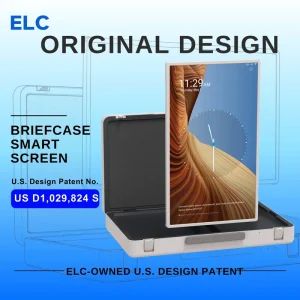 27 Inch Portable Android Smart Screen with Battery Powered Briefcase for Trade Shows and Outdoor Events