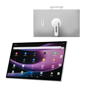 27″ White Portable Android Smart Display Touch Screen HDTV LED Backlight 60Hz FHD Built In Speaker Business Home Use