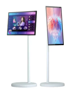27 inch Wireless Movable Intelligent Live Broadcast Portable Touchscreen Android OS Smart Display TV for Retail Store Elevator