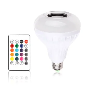 Dimmable 2700K–6500K Music Speaker LED RGB + C + W Remote-Controlled Smart Bulb