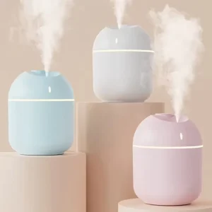 270ML Smart Air Humidifier Cool Mist Aroma Diffuser with LED Night Light Power-Off Protection USB Operated for Home or Office