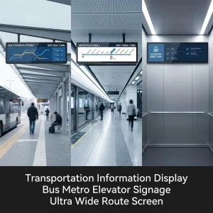 28 36 48 Inch Bar Type Stretched Lcd Display Android Display with CMS Software for Hotel Corridor Wayfinding Advertising Panel