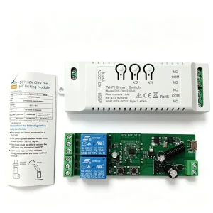 2CH Wifi Smart Switch DIY Timer 7 32V 2.4G Wifi RF433 Home Automation Module for Alexa Google Home IFTT